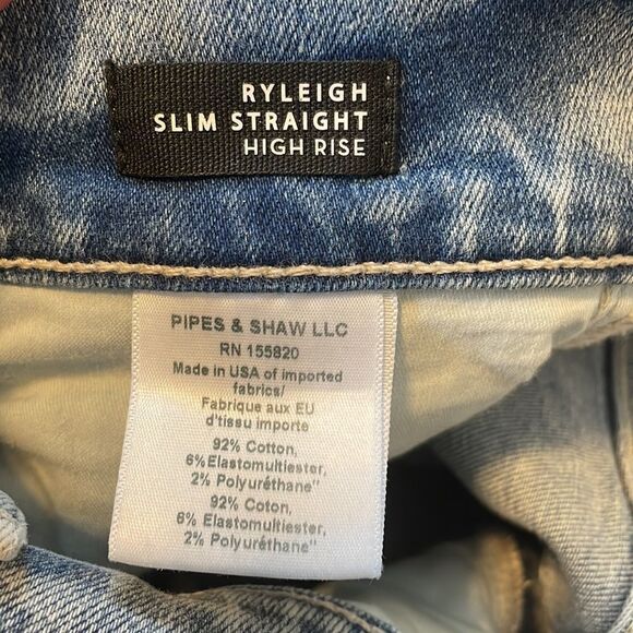 Veronica Beard Ryleigh Slim Straight Hi-Rise Jeans Vail - Picture 7 of 7